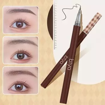 Водостойкая, устойчивая к поту, ультратонкая ручка, цветная, долговечная, с естественным эффектом, подводка для бровей для женщин серый