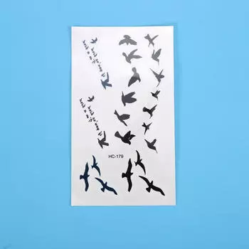 Водостойкая временная татуировка наклейка летающие птицы Русалка Сова Олень Мандала тату наклейки флэш-тату поддельные татуировки для женщин и девочек