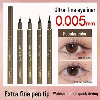 Водостойкая жидкая подводка для глаз MP - быстросохнущая, устойчивая к размазыванию, долговечная, тонкий кончик для точного нанесения ржавый