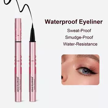 Водостойкая жидкая подводка для глаз, устойчивая к размазыванию и переносу, долговечная серебряный