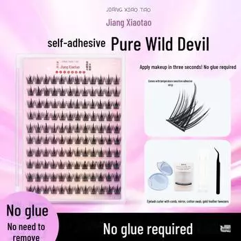 «Водостойкие густые накладные ресницы без клея — 10 рядов, подходят для новичков»