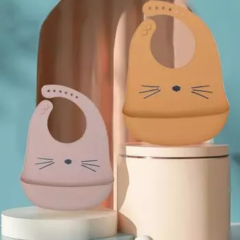 Водостойкие мягкие детские силиконовые нагрудники с милым мультяшным принтом для детей, регулируемый детский нагрудник для девочек и мальчиков, детские вещи для кормления обедом