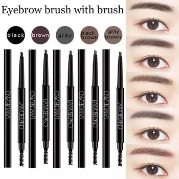 Водостойкий карандаш для бровей, не размазывающийся 3D натуральный стереокарандаш для бровей разноцветный