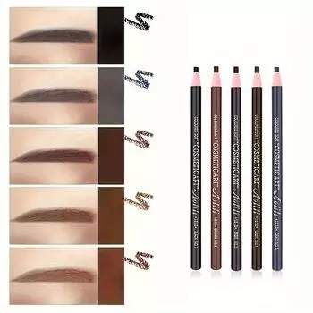 Водостойкий карандаш для бровей Stay Wire, не размазывающийся деревянный ультратонкий профессиональный карандаш для бровей