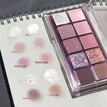 Водостойкий лоток для теней для век Натуральное осветление перламутровым тонким мерцанием Кровать Silkworm Контурная палитра теней для век стойкая установка женский студенческий макияж