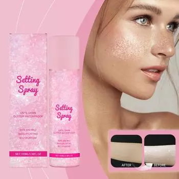 Водостойкий спрей для фиксации макияжа Flash. Идеальное средство для фиксации макияжа, повышающее его стойкость, гладкость, комфорт и еще большее удобство. 100 мл One Size розовый