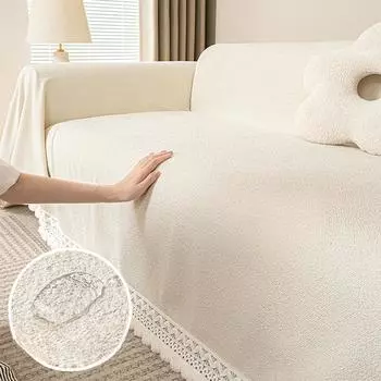 Водостойкое плюшевое полотенце для дивана с защитой от царапин, новинка 2024 года, нескользящее универсальное покрывало на четыре сезона, чехол для подушки, тканевый чехол 180*130cm