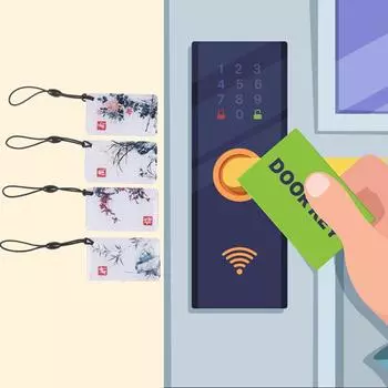 Водоустойчивая бесконтактная карта 135Хз для доступа к входу в дверь ключа Ик замка отпечатков пальцев One Size