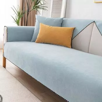 Водоустойчивая и устойчивая к моче ткань подушки дивана, всесезонный универсальный противоскользящий кожаный чехол для подушки сиденья 40*40