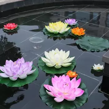 Водяная лилия Искусственный лотос DIY Домашний уличный декор
