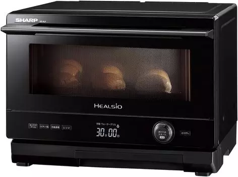 Водяная печь Sharp Healsio черная 22л для приготовления пищи AX-AJ1-B 1-этапная