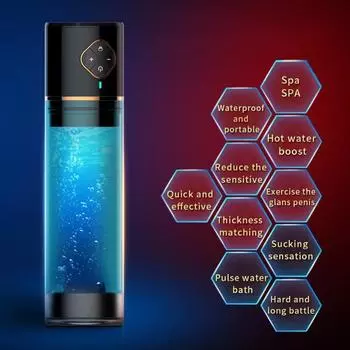 Водяная ванна насос для пениса насос для увеличения пениса секс-игрушка для мужчин вакуумный мастурбатор автоматический перезаряжаемый удлинитель пениса тренажер пуля