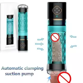 Водяная ванна вакуумный насос для увеличения пениса электрический мужской мастурбатор чашка задержка пениса тренировка с спа секс машина для мужчин игрушки 18