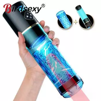 Водяная ванна вакуумный насос для увеличения пениса электрический мужской мастурбатор чашка задержка пениса тренировка со спа секс-машиной для мужчин игрушки 18 A No Box