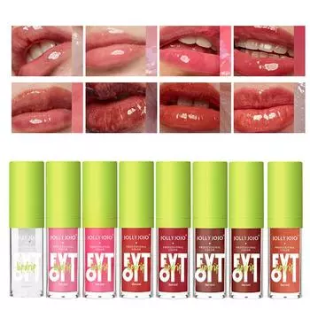 Водянистое желе, масло для губ, жидкость для увеличения объема губ, увлажняющий праймер, бальзам для губ против трещин, прозрачный блеск для губ 01#