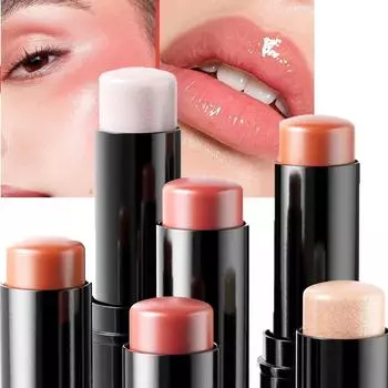 Водянистый хайлайтер-стик 3D контурный бальзам для губ многофункциональный хайлайтер осветляющий шелкопряд перламутровая помада макияж