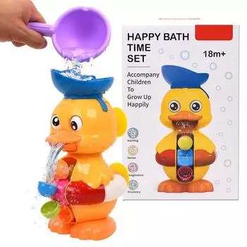 Водяное колесо, утка, ветряная мельница, ванна, водная игрушка 8822, разные цвета, популярные корейские игрушки