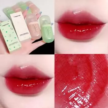 Водяной блеск, зеркальная глазурь для губ. Водная блестящая стеклянная глазурь для губ, желейная помада, блеск для губ.