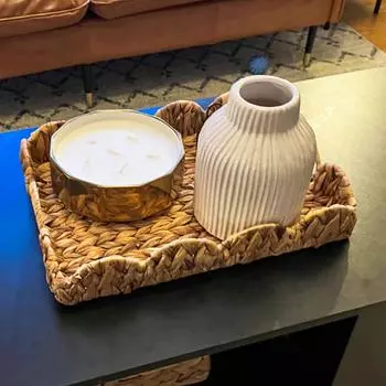 Водяной гиацинт, плетеная вручную прямоугольная корзина для хранения, корзина для хранения, корзина для хранения, поднос для товаров для дома и улицы, декоративные корзины One Size