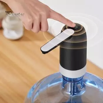 Водяной насос, автоматический диспенсер для питьевой воды, высокая совместимость, перезаряжаемый портативный электрический мини-водяной насос чёрный