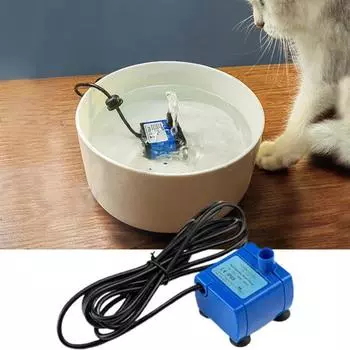 Водяной насос Мощный, прочный, мини-легкий, удобный, с защитой от брызг, легко очищаемый светодиодный светильник для домашних животных