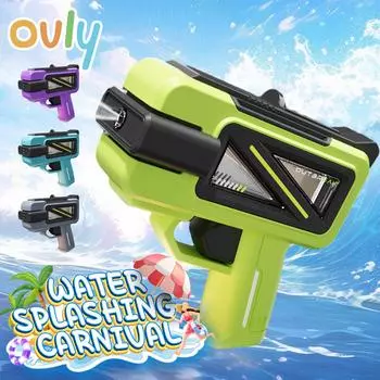 Водяной пистолет Ovly Summer Tech, прозрачный, непрерывный, струйный, для игр на открытом воздухе, для пляжа, бассейна, для детей, для развлечений на открытом воздухе, для взрослых