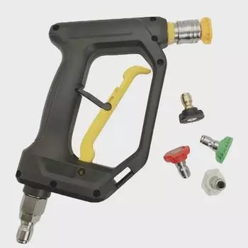 Водяной пистолет высокого давления для мойки автомобилей с противозапутывающим соединением, 4000 фунтов на кв. дюйм, внутренняя резьба 3/8 , в комплекте 5 цветных насадок.