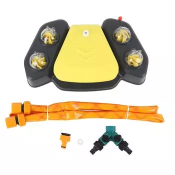 Водяной разбрызгиватель для собак, интерактивный, простой в использовании, прочная конструкция, распылитель для домашних животных, игрушка для игр и жёлтый