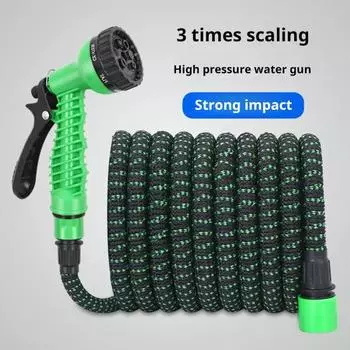 Водяной шланг Гибкая, не перегибающаяся расширяемая водопроводная труба с 7 режимами распыления Пластиковый распылительный шланг высокого давления без запаха