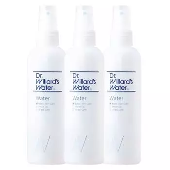 Воду Willard также можно использовать с лосьоном 220 мл x 3 флакона в наборе Минералы Технология суперпроникающих мицелл Улучшает увлажнение и барьерную функцию