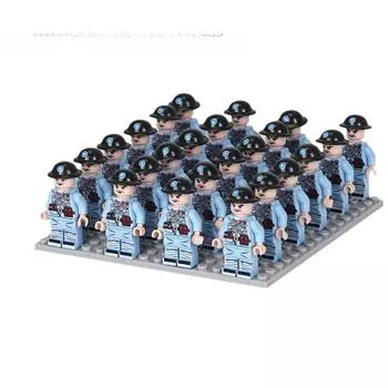 Военная фигурка, детские строительные блоки в серии «Солдаты Второй мировой войны», игрушки для мальчиков, головоломка с оружием, игрушка в подарок