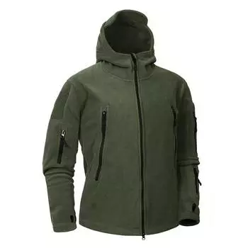 Военная флисовая камуфляжная тактическая мужская одежда, полярная теплая армейская мужская куртка с капюшоном, верхняя одежда, толстовка