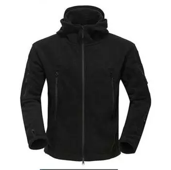 Военная флисовая тактическая куртка, мужская теплая уличная теплая куртка с капюшоном, софтшелл, верхняя одежда для походов XXXXL дубильная кора