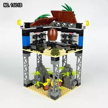 Военная модель WW2, разведывательная башня в пустыне, склад оружия, DIY детали, строительные блоки, кирпичи, игрушки, подарки