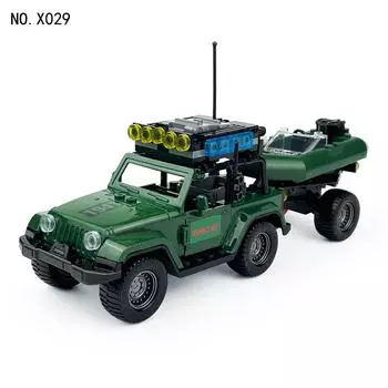 Военная серия, болотный мясник, внедорожник, детские строительные блоки, игрушки