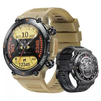 Военные мужские умные часы 400 мАч Bt Hd звонки музыка фитнес-трекер 100+ циферблат спортивные водонепроницаемые умные часы для телефона Android With Original Box