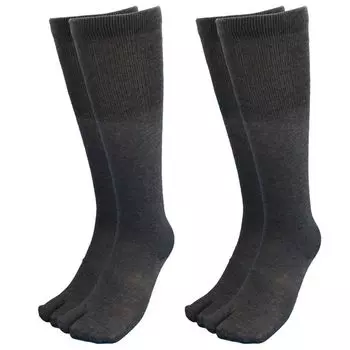 Военные носки с длинными идеально подходят для Поставляется с трусиками 2 Темные военные носки WS784 [Рабочий] Пальцы, Тип, Таби, Поддерживающие, Носки, Пары, Мужские