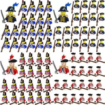 Военные строительные блоки средневековые солдатские фигурки подарки оружие пистолет имперский флот мини-кирпичи детские игрушки полное тело с печатью