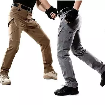 al Карго Брюки мужские al Спортивные штаны Мужские рабочие брюки Комбинезоны Повседневные брюки S чёрный