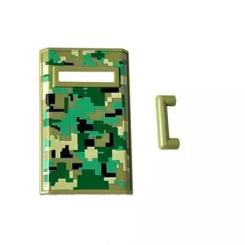 Военный конструктор, аксессуары для кукол, черный с тампопечатью, щит, детская игрушка, сборка