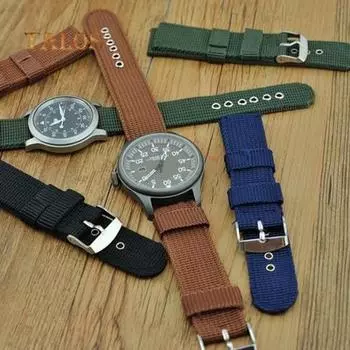 Военный прочный армейский нейлоновый наручные часы с тканым ремешком 18 мм, 20 мм, 22 мм, 24 мм, сменный ремешок 24 mm