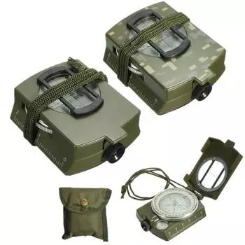 Военный профессиональный карманный армейский геологический светящийся компас для походов на открытом воздухе, кемпинга