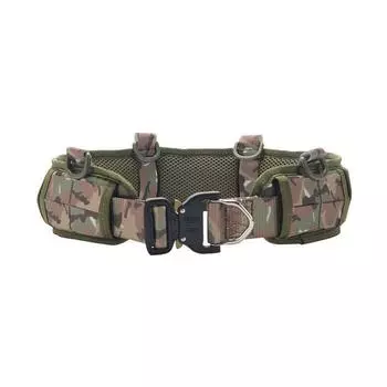 Военный тактический ремень для страйкбола, мягкий поясной ремень, набор, регулируемый, боевой, для отдыха на природе, мужской, CS, охотничий ремень OneSize-99*11cm камуфляж зеленый