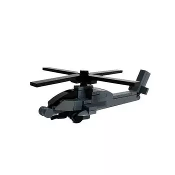 Военный вертолет Black Hawk Модель истребителя с вооружением Сборная игрушка Совместимая