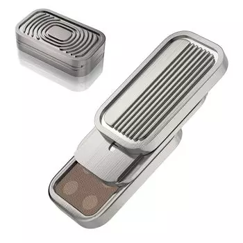 VOFOLEN Fidget Slider Fidget Toy Magnetic Adult Metal Push Card EDC Leisure Gadget Товары для снятия стресса Kill Time Hand Play Товары для снятия стресса серебряный