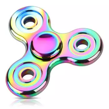 VOFOLEN Fidget Spinner Товары для снятия стресса Ручной спиннер Хорошо вращается Подшипник из нержавеющей стали Бесшумное высокоскоростное вращение Крутой металлический ручной спиннер класса люкс