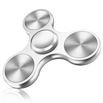 VOFOLEN Hand Stress Relief Luxury Hand Spins Вращается для снятия стресса с рук Снимает стресс Развивающая сенсорная стимуляция Fingertip Популярный Fidget Spinner серебряный
