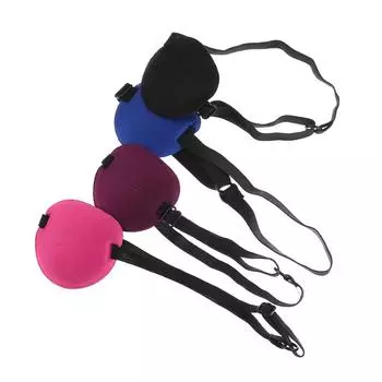 Вогнутая повязка на глаз, очки, пенопластовая канавка, моющиеся тени для век, регулируемый ремешок фиолетовый