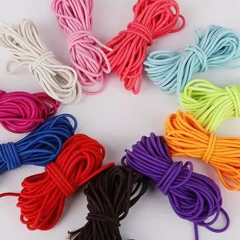 Vogue 2.5mm/2mm 5m/Pack Sewing Tools High Quality Coloured Durable DIY Elastic Band Handmade Sewing Material Accessories Elastic Cord 2.0mm5m синий