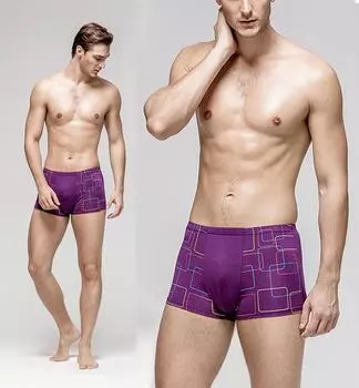 Vogue Большие размеры дышащие 7XL принтованные трусы трусы мягкие мужские шорты с карманом 1 шт горячее нижнее белье модные гипертрофированные модальные боксеры 4XL красный